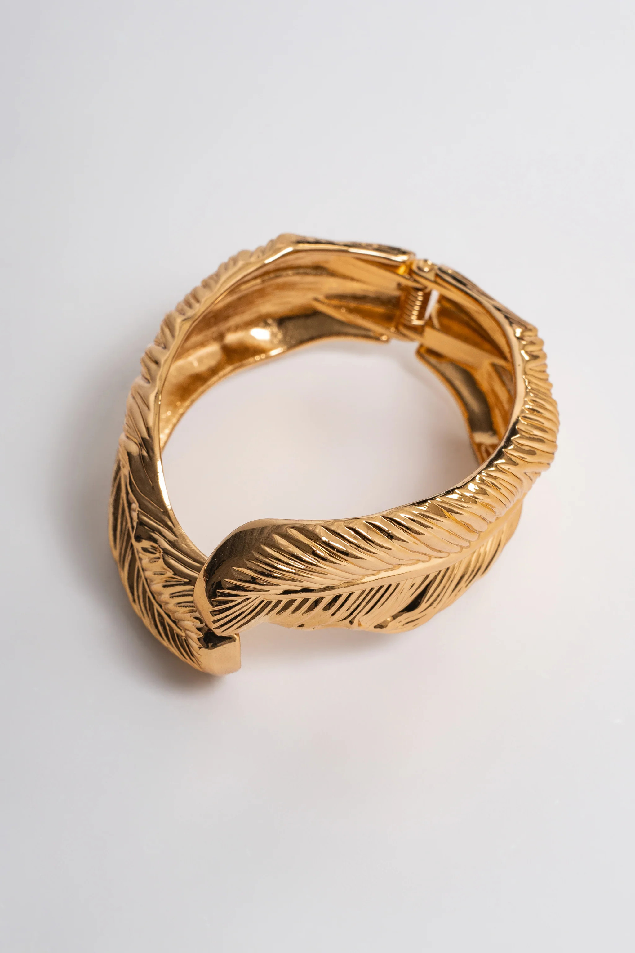 Gold Leaf Hinge Bracelet | JLUXLABEL
