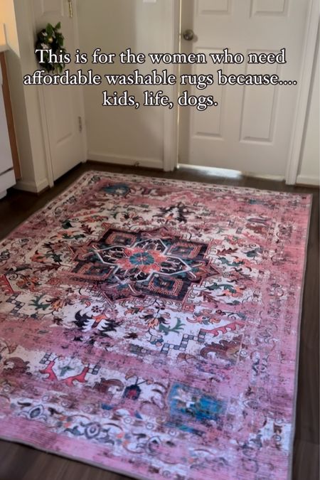 Washable rug 5x7, kitchen rug, living room rug, runner, bathroom rug, family friendly, dog friendly 

#LTKfamily #LTKfindsunder100 #LTKhome