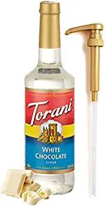Torani White Chocolate Syrup for Coffee 25.4 Ounces Syrups for Coffee Drinks with Fresh Finest Bo... | Amazon (US)