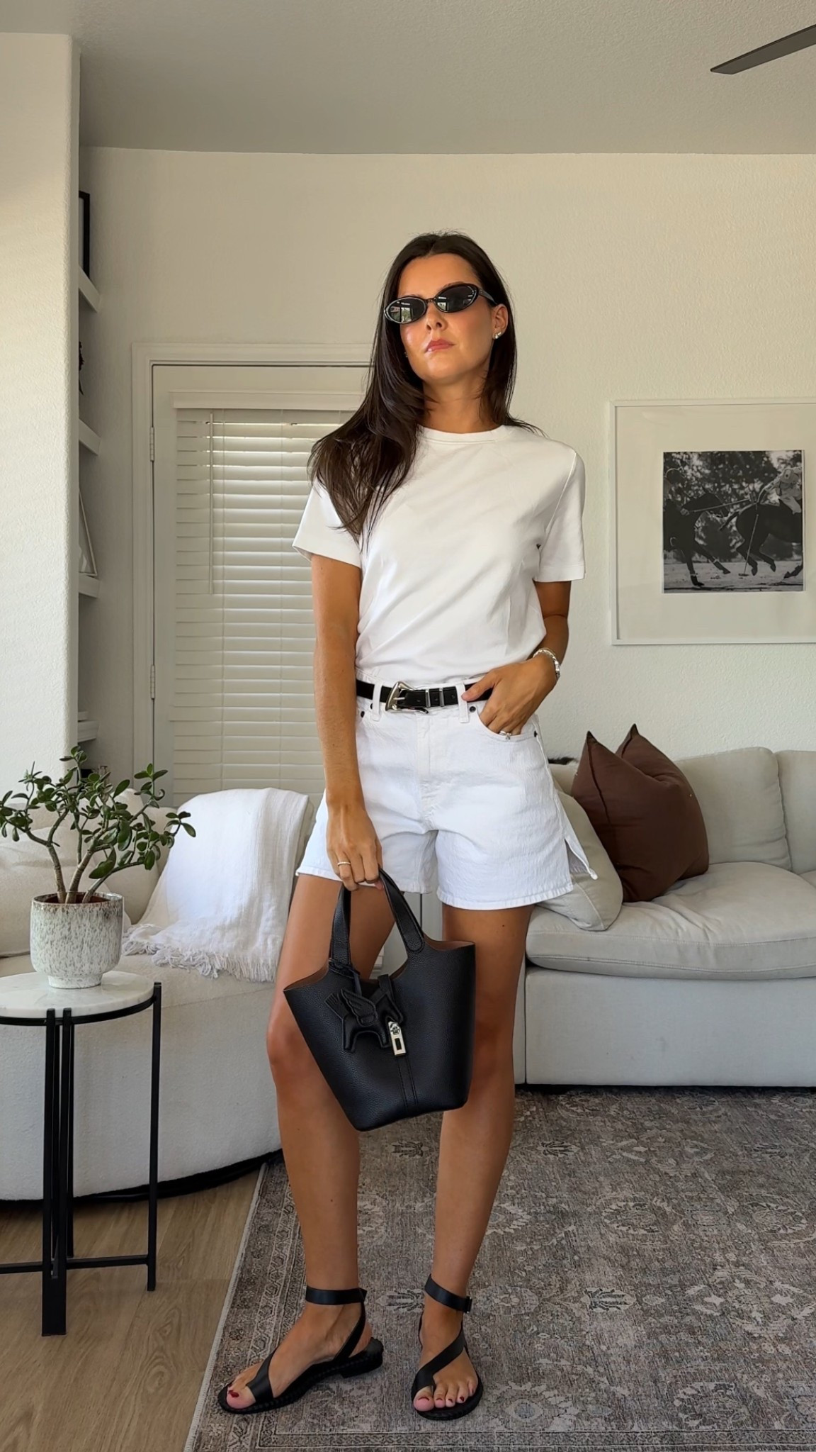 I’m 5’7” wearing 25 curve love in the shorts and small in the tshirt! Sandals are TTS 

#LTKSeasonal #LTKootd #LTKgrwm