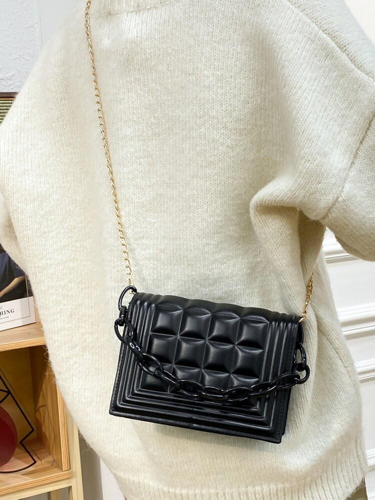 Flap Chain Satchel Bag | SHEIN