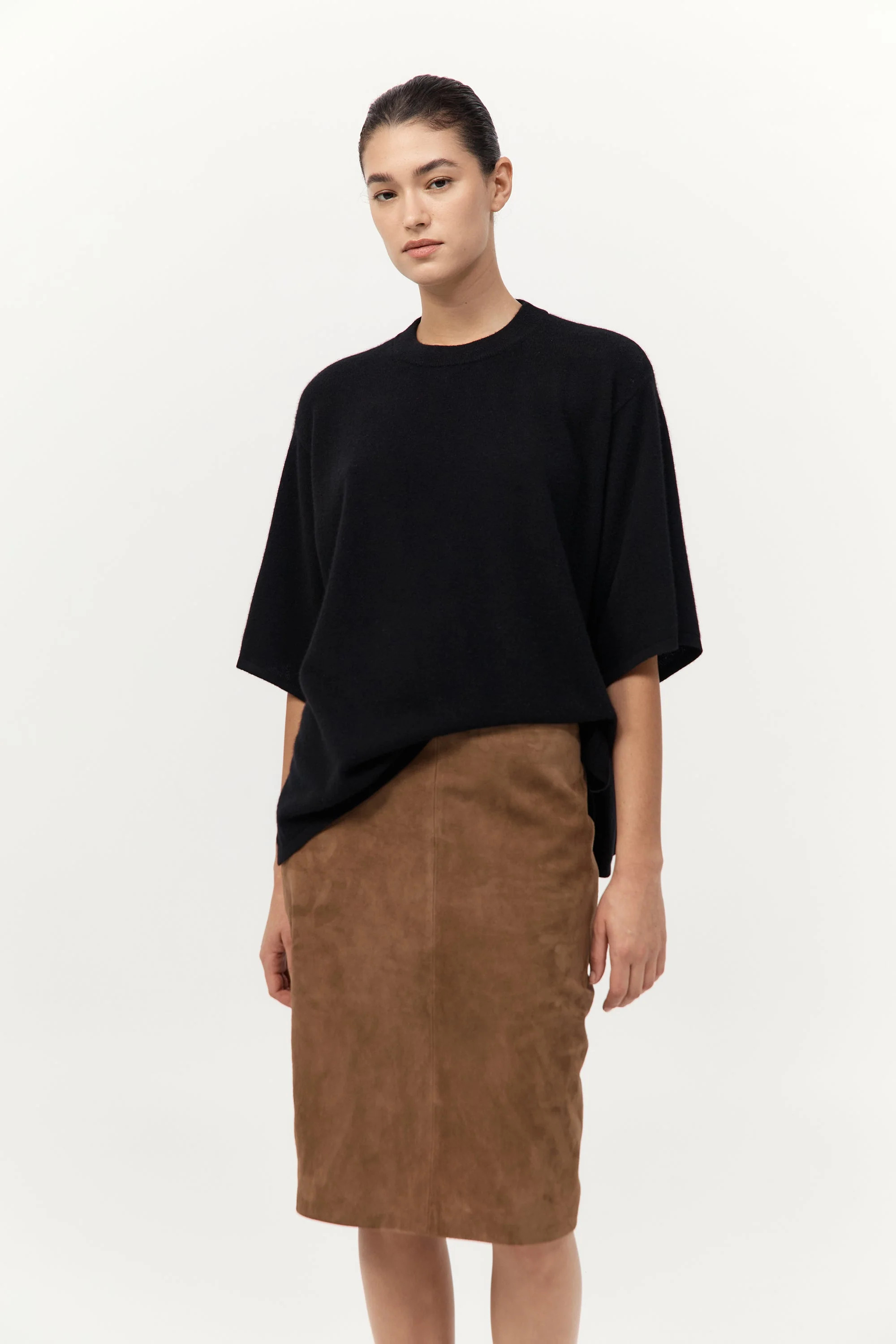 Cashmere Copain Tee - Black | St. Agni (US, UK, EU)