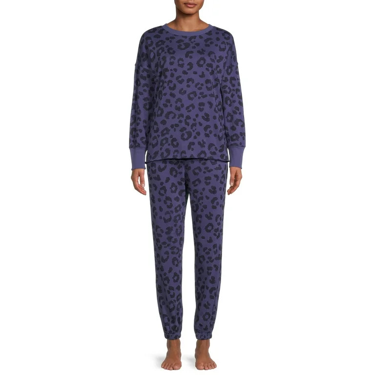Secret Treasures Women's and Women's Plus Sleep Top and Cuffed Pants, 2-Piece | Walmart (US)