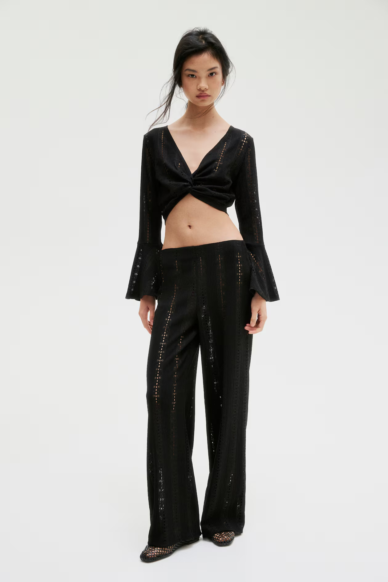 Lace Jersey Pants | H&M (US + CA)