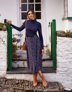 Alissa Tie Side Wrap Skirt | Joules (US)