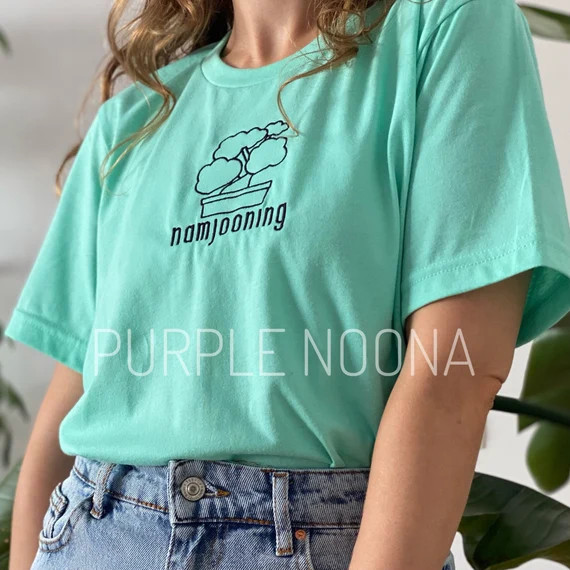 Embroidered Namjooning T-shirt Joon Core Tshirt Kpop Namjoon | Etsy | Etsy (US)