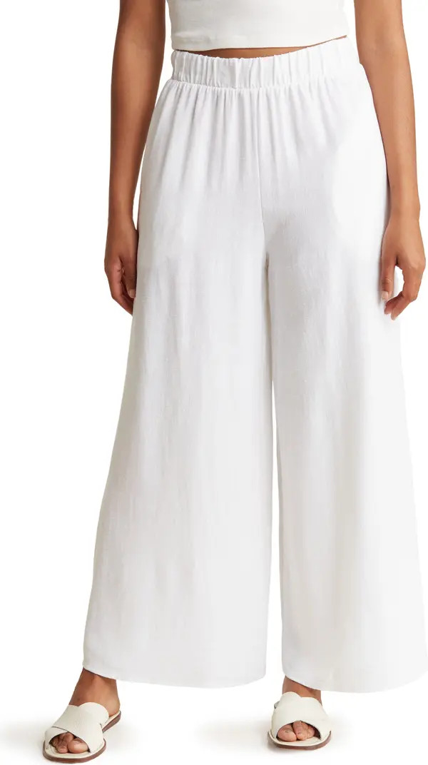 Wide Leg Linen Blend Pants | Nordstrom Rack