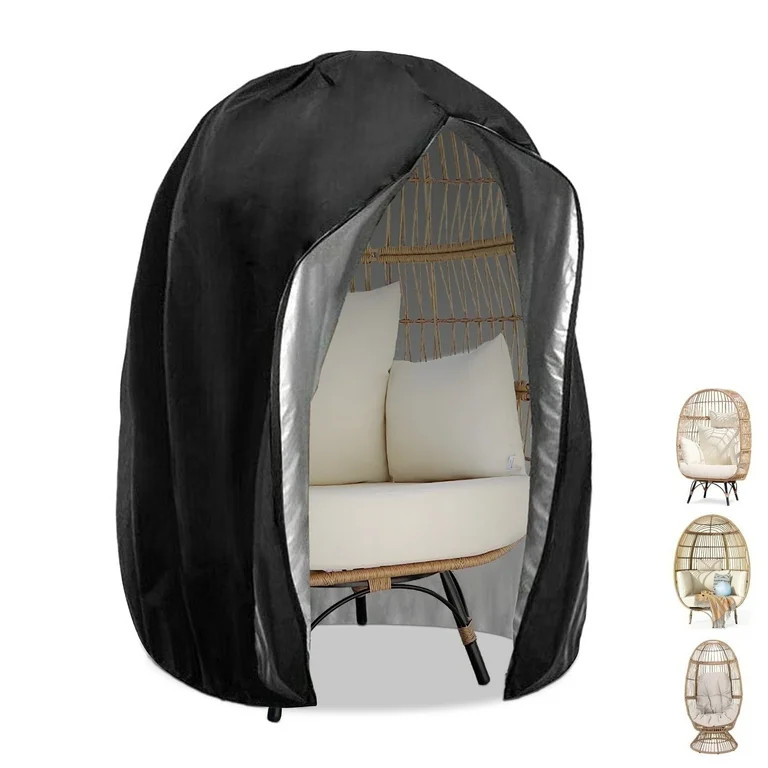 RADIATA Outdoor Waterproof Egg Chair Cover with Zipper – Heavy-Duty 210D Dustproof Patio Chair ... | Walmart (US)