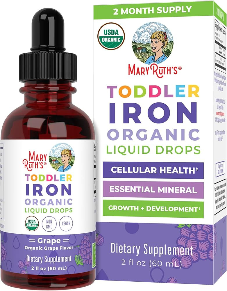 MaryRuth Organics Iron Supplement for Toddlers | Liquid Iron Supplement for Children Ages 1-3 | I... | Amazon (US)