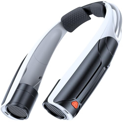 AaoLin Portable Neck Fan with 6000mAh Battery, USB-C Rechargeable, Black Hands-Free Personal Fan 6 Speeds, 6-20Hrs Cooling for Outdoor Sports/Gym/Office, Adjustable 11oz Lightweight, Neck Cooler | Amazon (US)