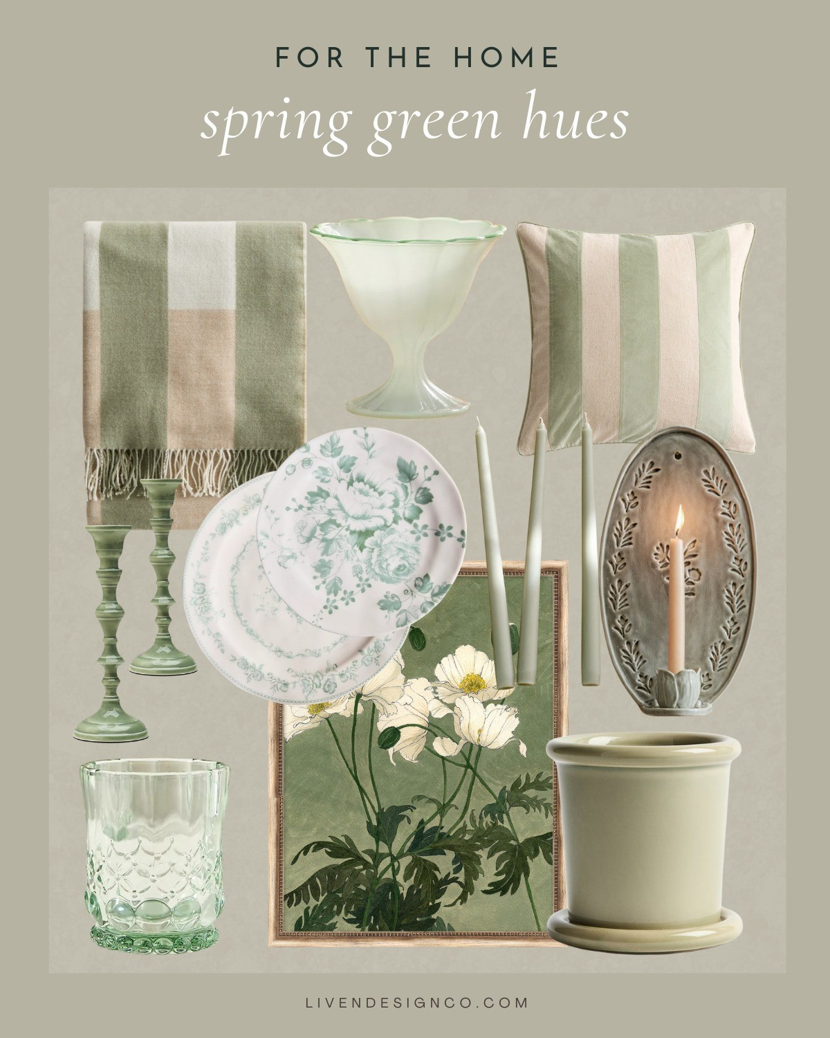 Home decor. Green decor. Green goblets. Green rug. Sage. Tonal styling. Wall art. Green vase. Living room. Throw pillows. Ceramic vase. Wall paint. Stoneware. Pottery 

#LTKSeasonal #LTKHome #LTKSaleAlert