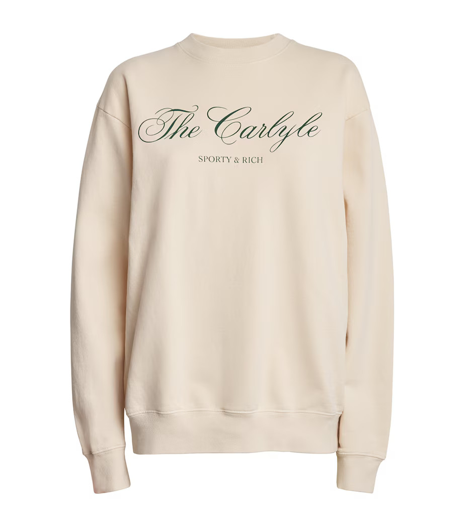 Cotton Carlyle Script Sweatshirt | Harrods