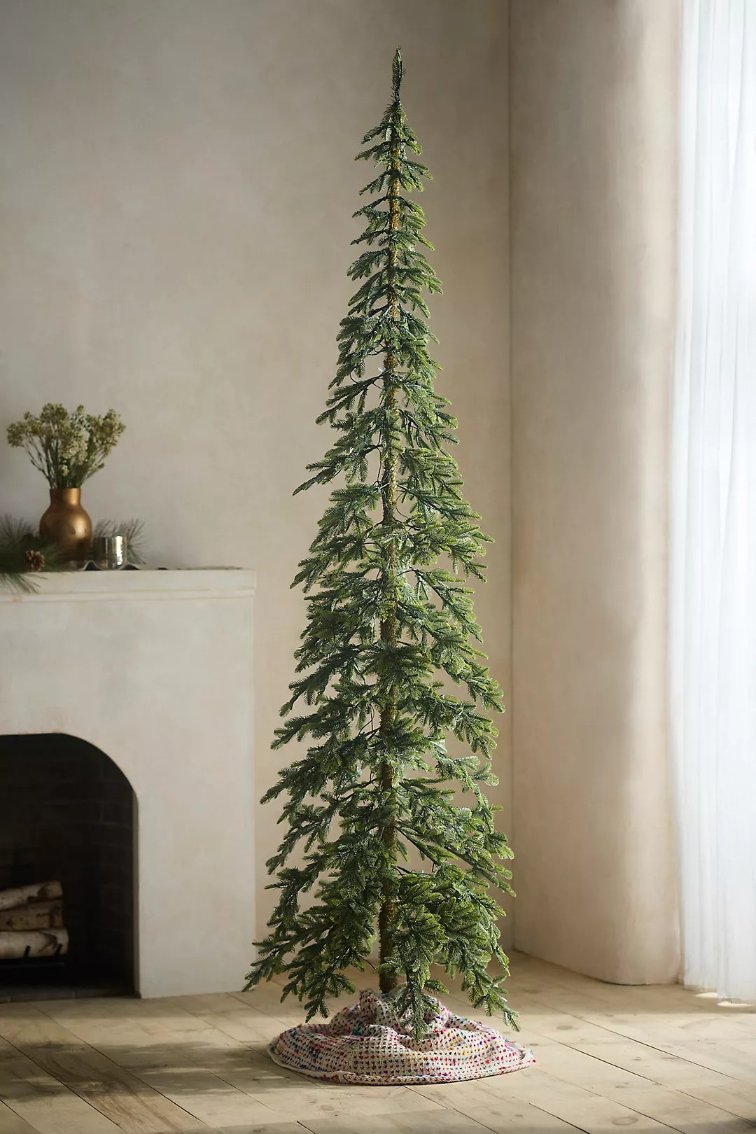 Faux Pre-Lit Alpine Fir | Anthropologie (US)
