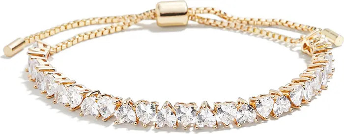 BaubleBar Asha Cubic Zirconia Heart Slider Bracelet | Nordstrom | Nordstrom