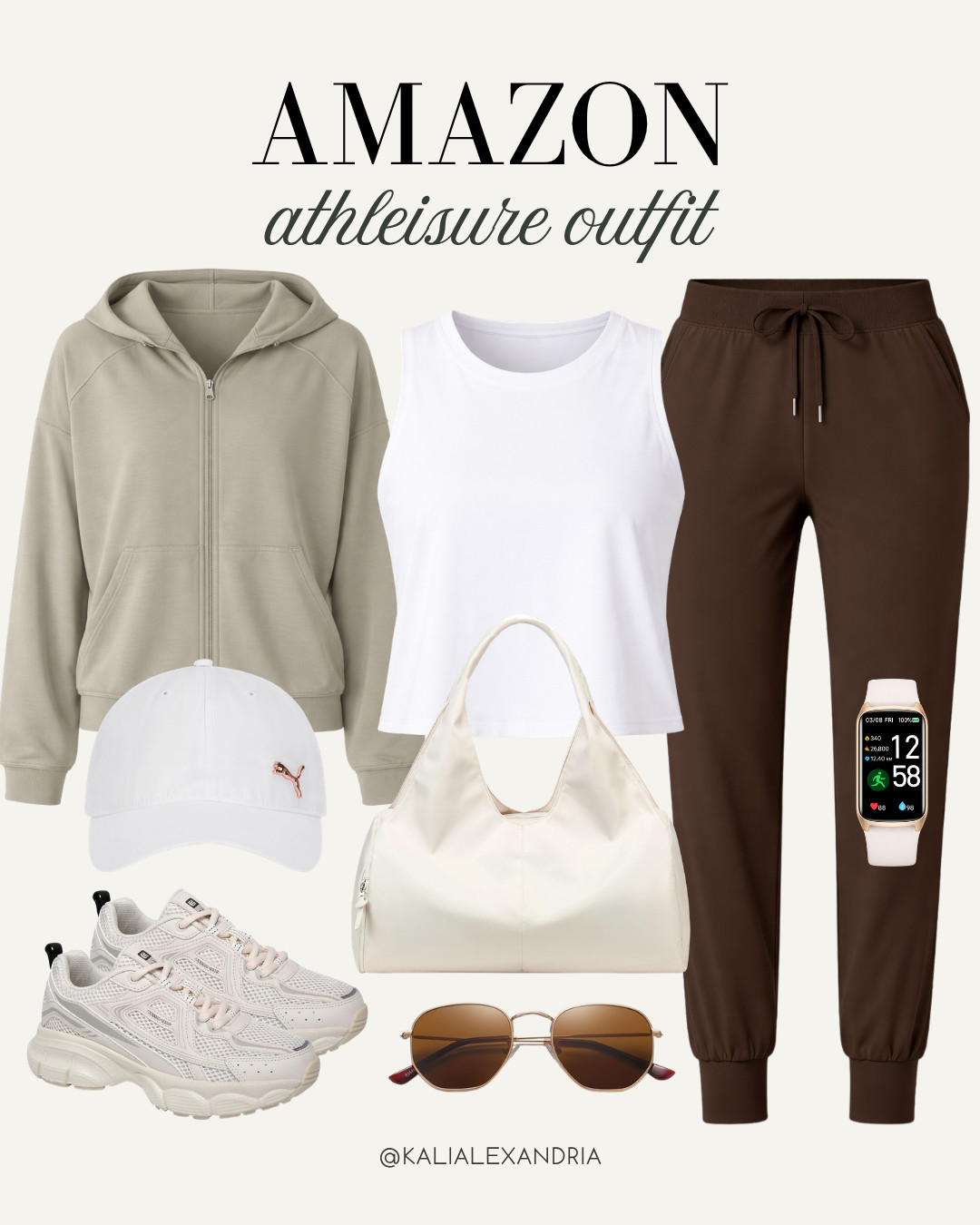 Easy everyday athleisure look from Amazon 🤍 This neutral hoodie + joggers combo is comfy, flattering, and perfect for errands, travel days, or casual weekends. Paired with chunky sneakers and simple accessories for that effortless vibe.

// Amazon, Amazon Finds, Amazon Athleisure, Athleisure Amazon, Athleisure Outfits, Amazon Athletic Wear, Amazon Activewear, Amazon Fitness, Amazon Workout, Amazon Workout Outfits 

 #LTKootd #LTKfitnessgoals #LTKActive