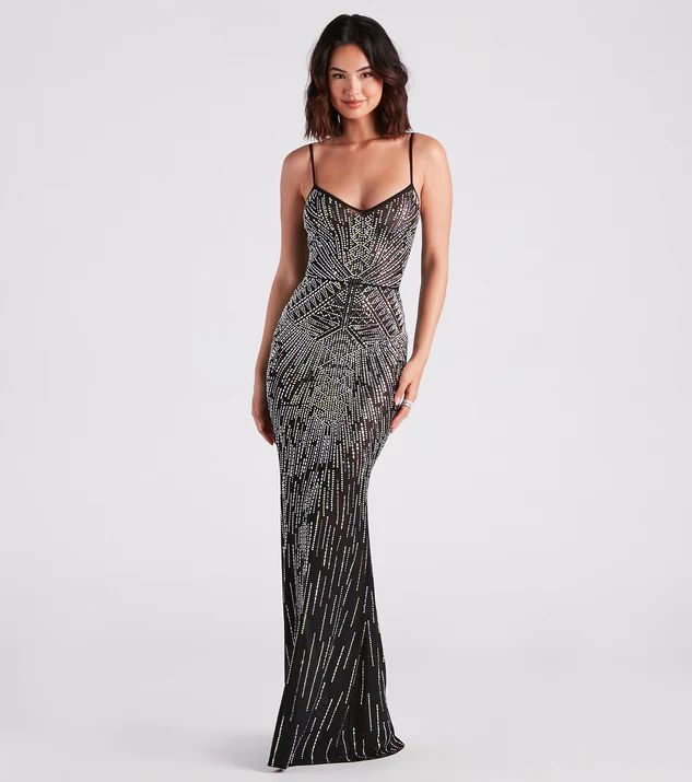 Drew Formal Rhinestone Mermaid Dress | Windsor Stores