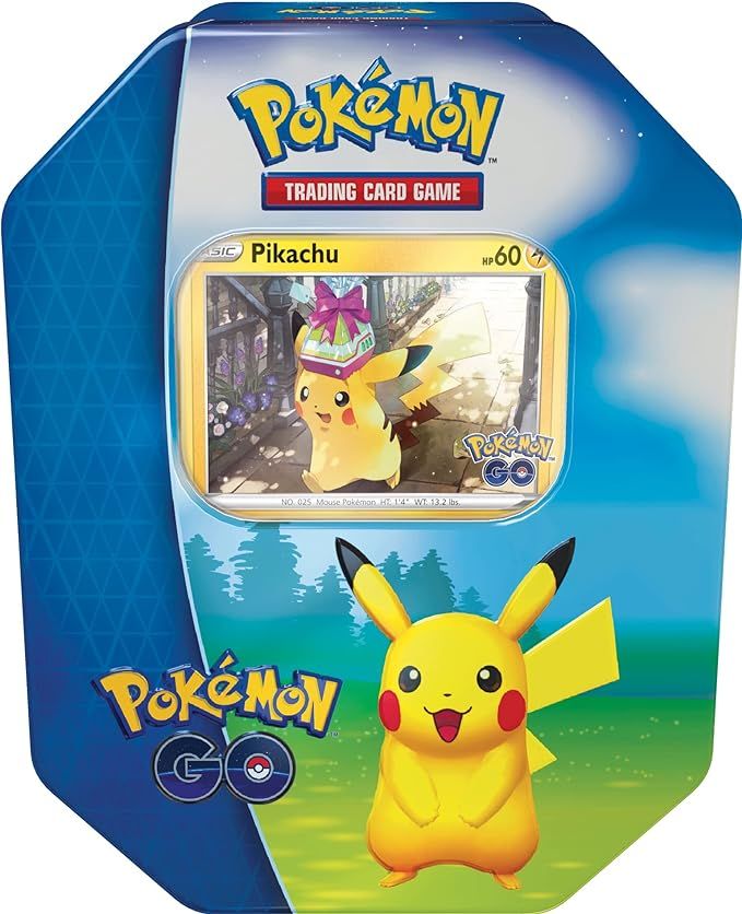 Pokémon TCG: GO Tin - Pikachu (2 Foil Cards & 4 Booster Packs) | Amazon (US)