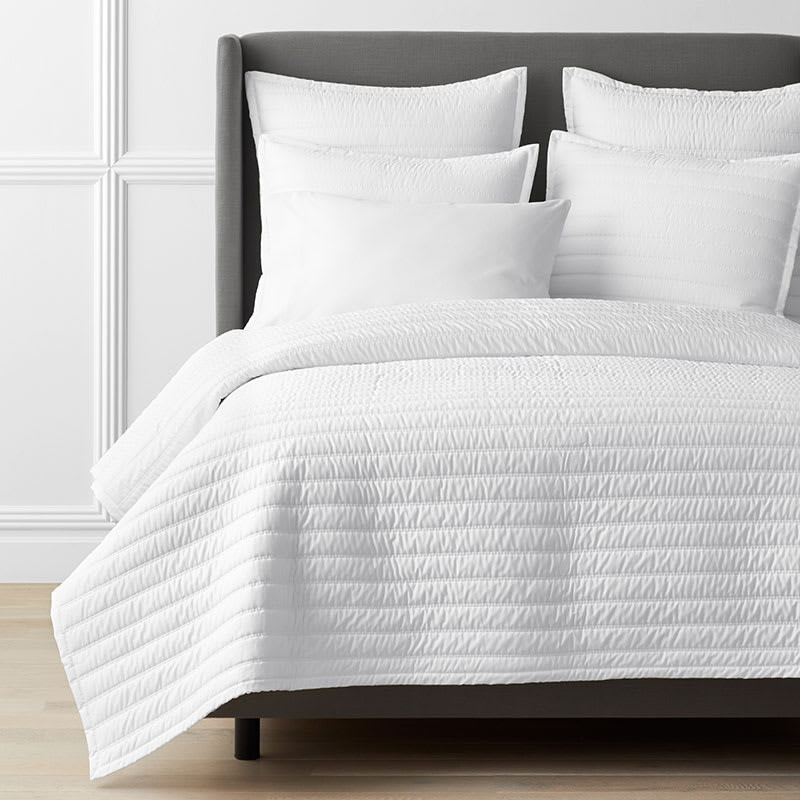 Legends Hotel™ Wrinkle-Free Cotton Sateen Quilted Coverlet | The Company Store