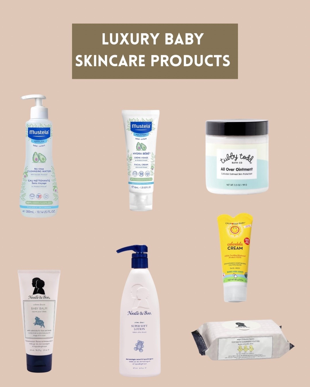 Luxury skincare products for your baby that smell good and actually work! #babyskincare #luxurybaby

#LTKBaby