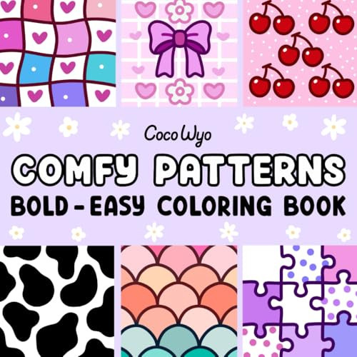 Comfy Patterns: Coloring Book for Adults and Kids, Bold and Easy, Simple and Big Designs for Relaxation Featuring Lovely Cozy Pattern and Mandala (Bold & Easy Coloring) | Amazon (US)