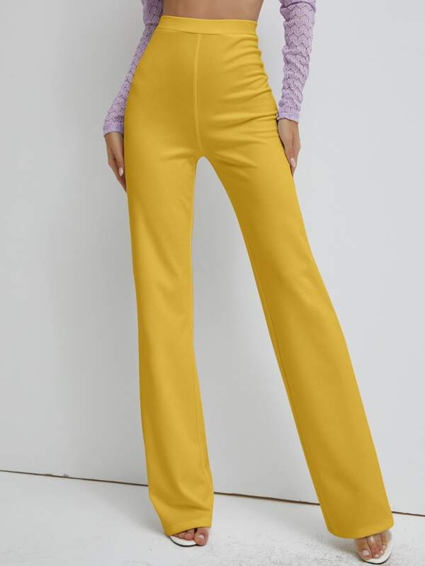 SBetro High Waist Straight Leg Pants | SHEIN