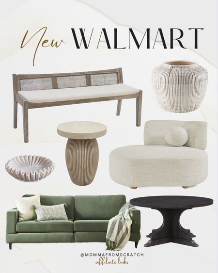Walmart home furniture , entryway bench, sofa, coffee table, chaise lounge, side table, vase, modern home accents.

#LTKsalealert #LTKstyletip #LTKhome