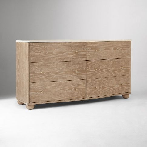 Clementine Marble 6-Drawer Dresser (60") | West Elm (US)