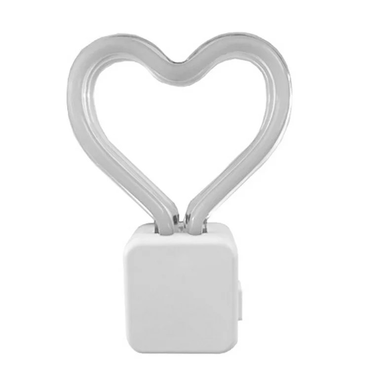 Meridian LED Pink Neon Heart Night Light, 3 Modes, 4.75in by 3.25in | Walmart (US)