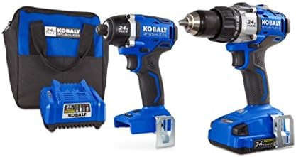 Kobalt 2-Tool 24-Volt Max Lithium Ion (Li-ion) Brushless Motor Cordless Combo Kit with Soft Case | Amazon (US)