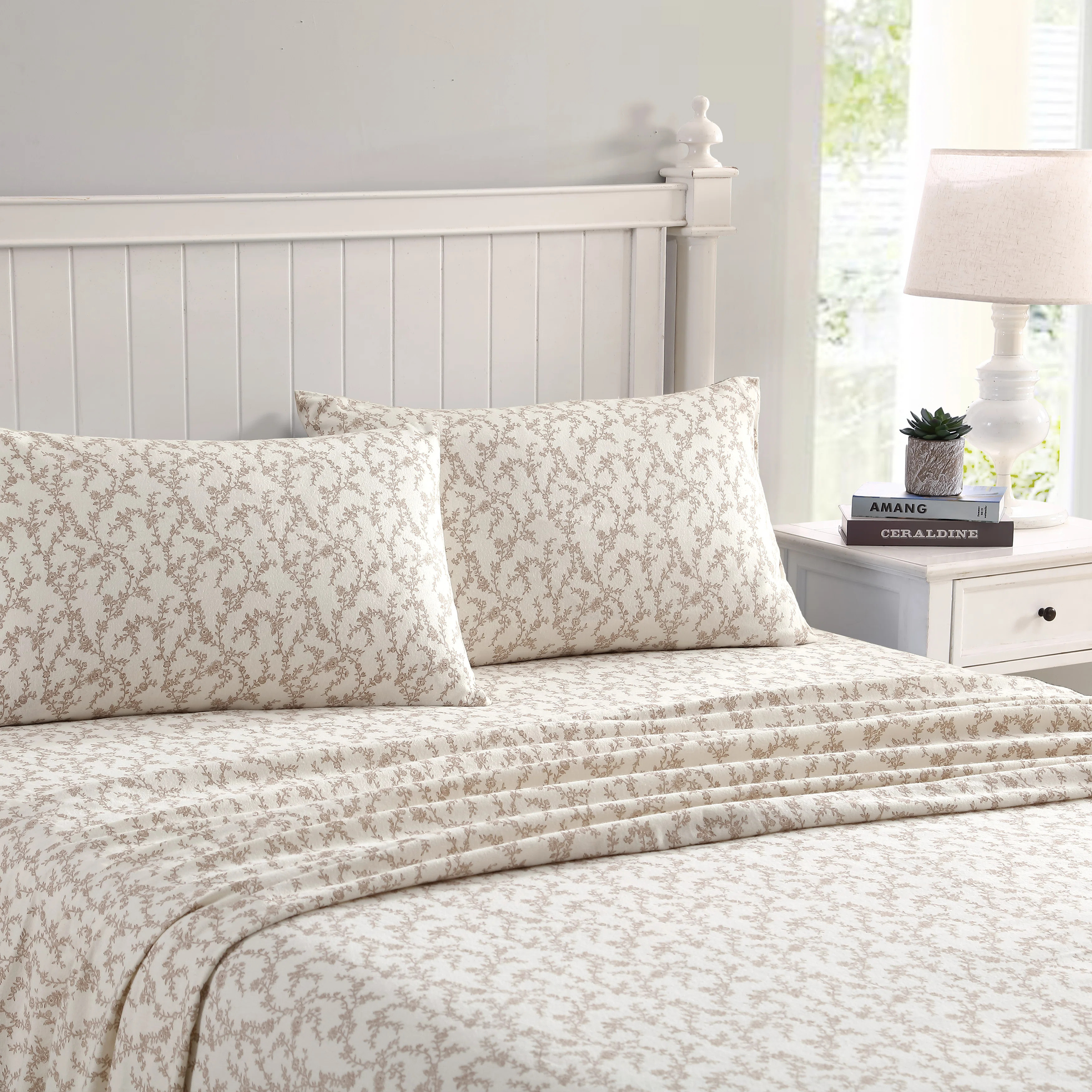 Laura Ashley Cotton Flannel Cozy Sheet Sets | Wayfair North America
