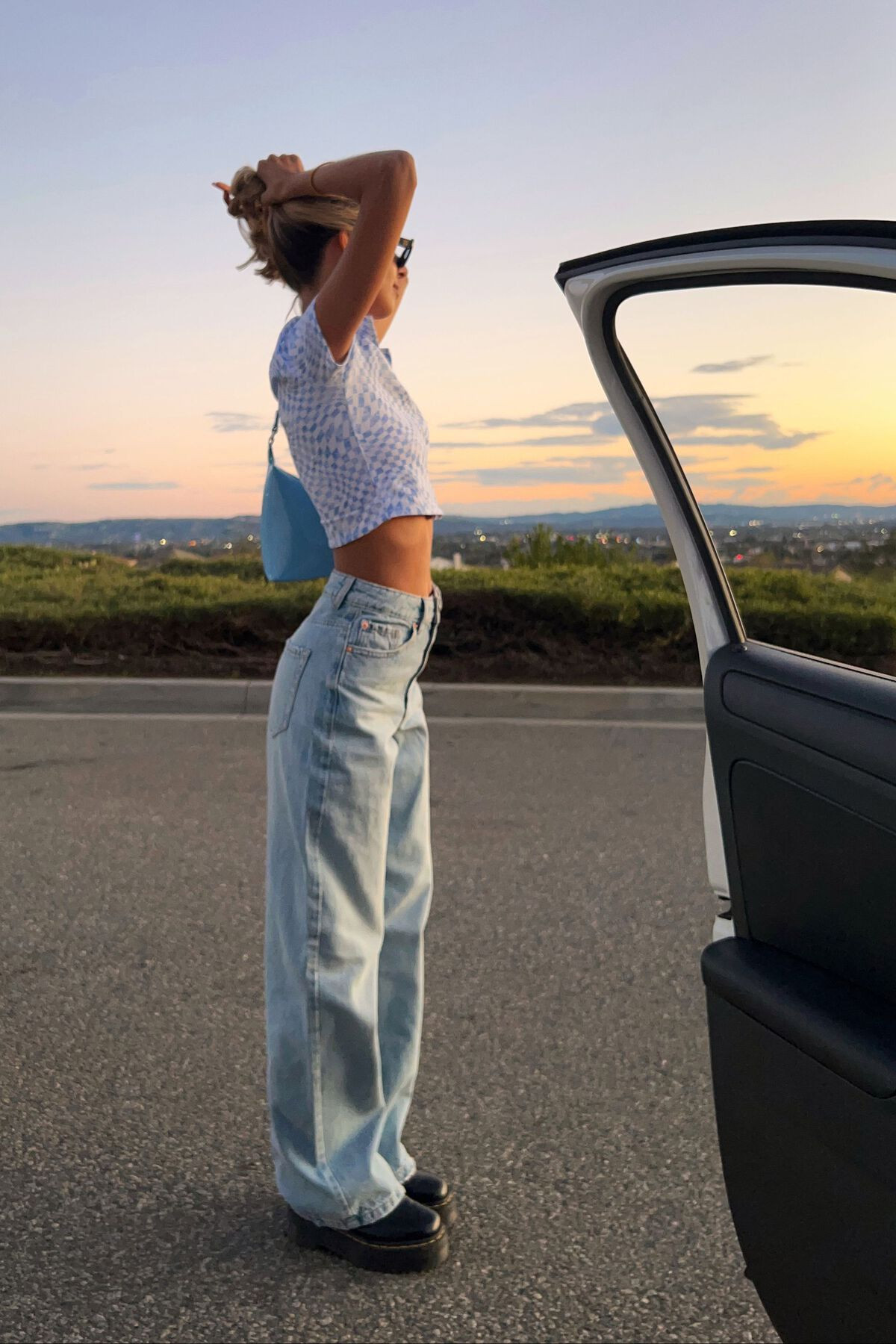 Street Wide Leg Jean - Kylie Blue | Garage Clothing