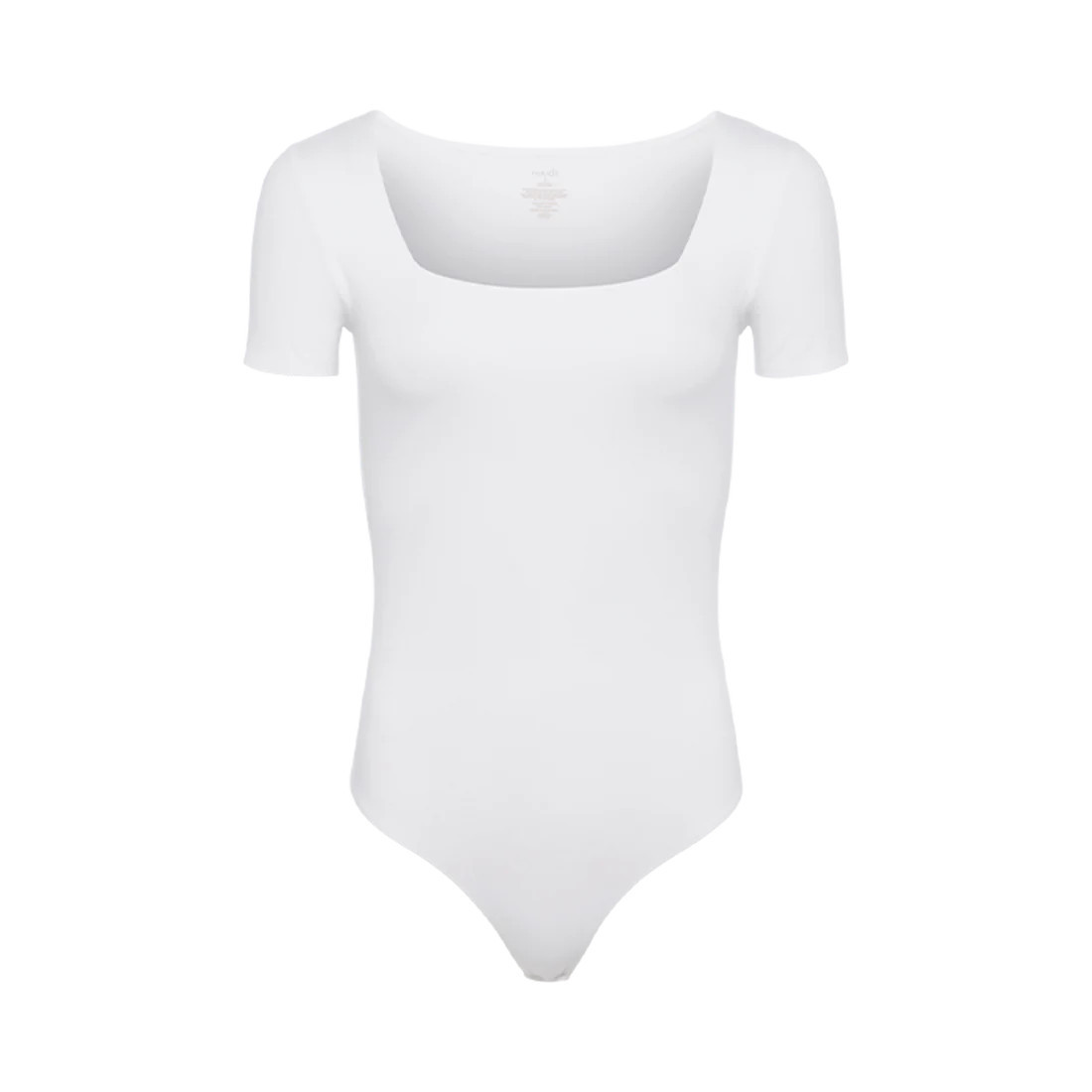 Short Sleeve Square Neck Bodysuit | Nuuds US