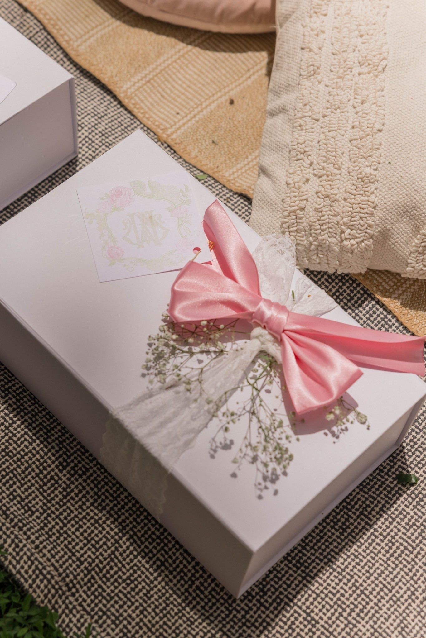 Everything I used to decorate the bridesmaid proposal boxes! The labels are customizable, I printed them on cardstock and pinned them with gold safety pins✨💗

#LTKWedding