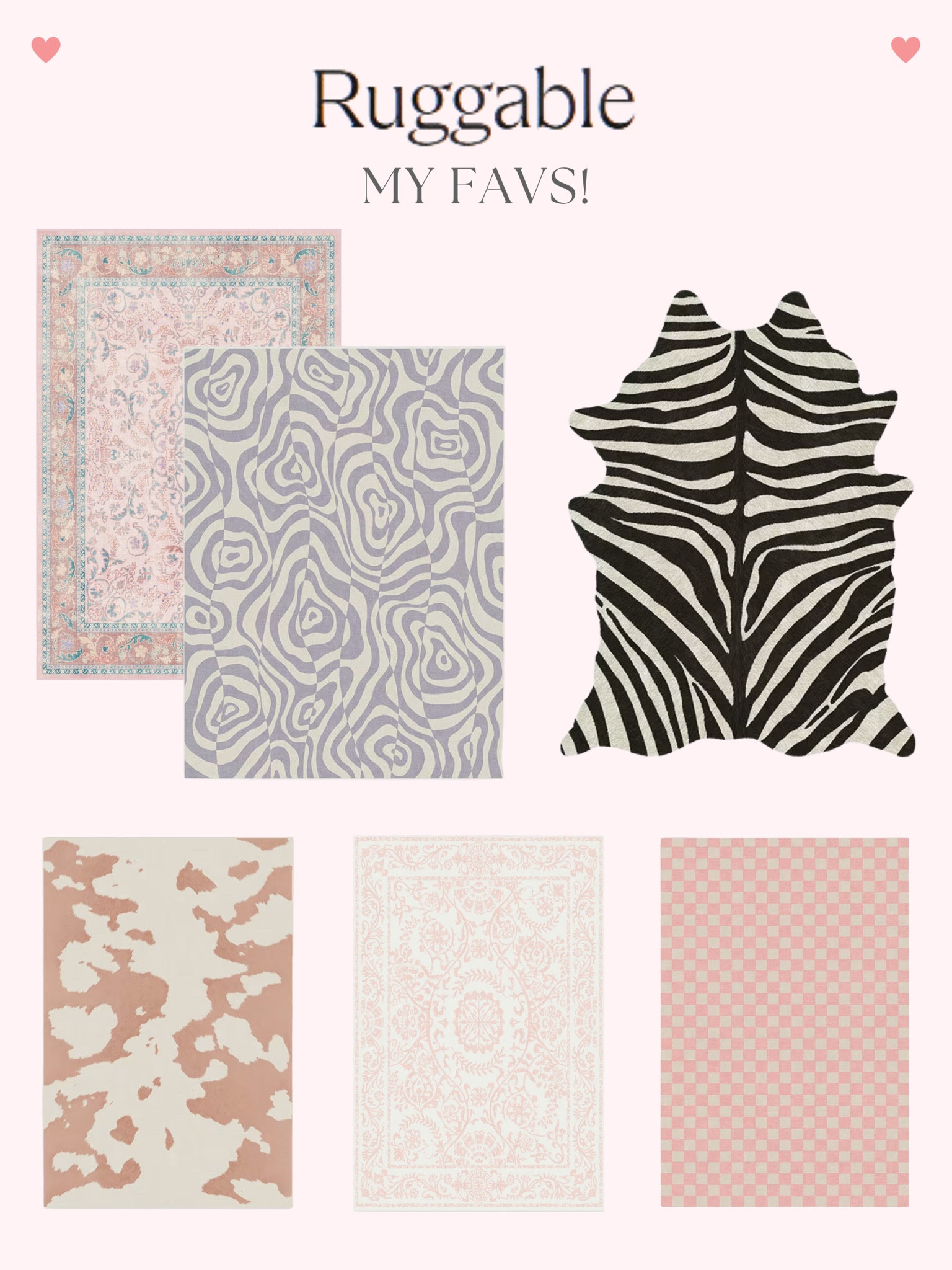 Ruggable Fav’s! I love that you can throw these rugs in the wash. 