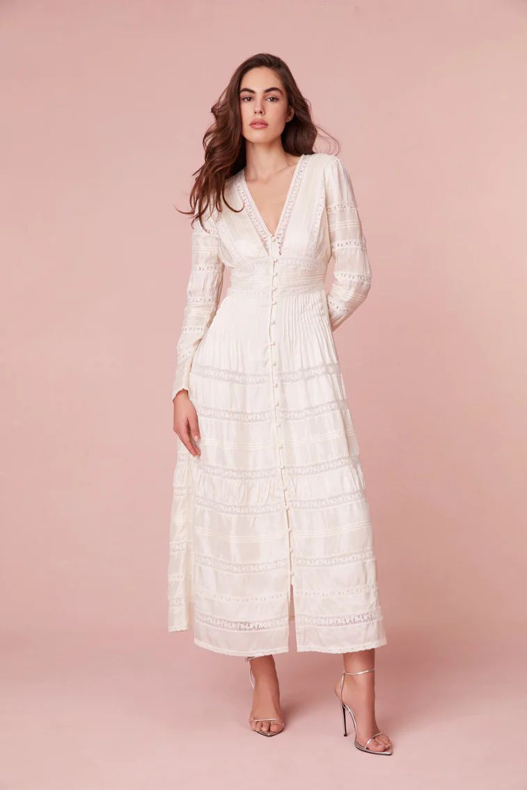 Ellitia Victorian Lace Maxi Dress | LOVESHACKFANCY