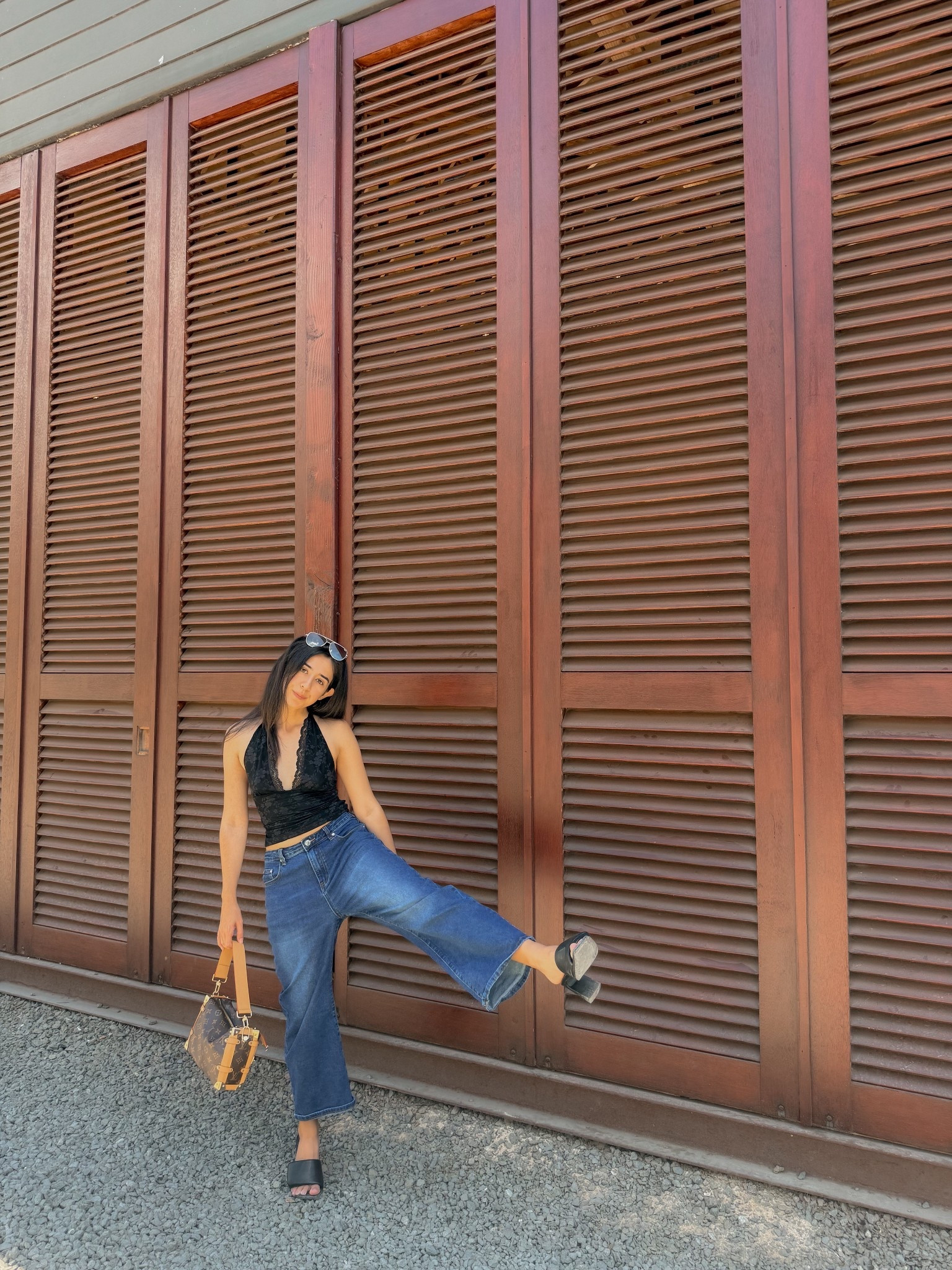 A little chic simple edit goes a long way.. love a good black lace halter top paired with gaucho blue jeans. Both in a size small. 

#LTKFindsUnder100 #LTKPetite #LTKStyleTip