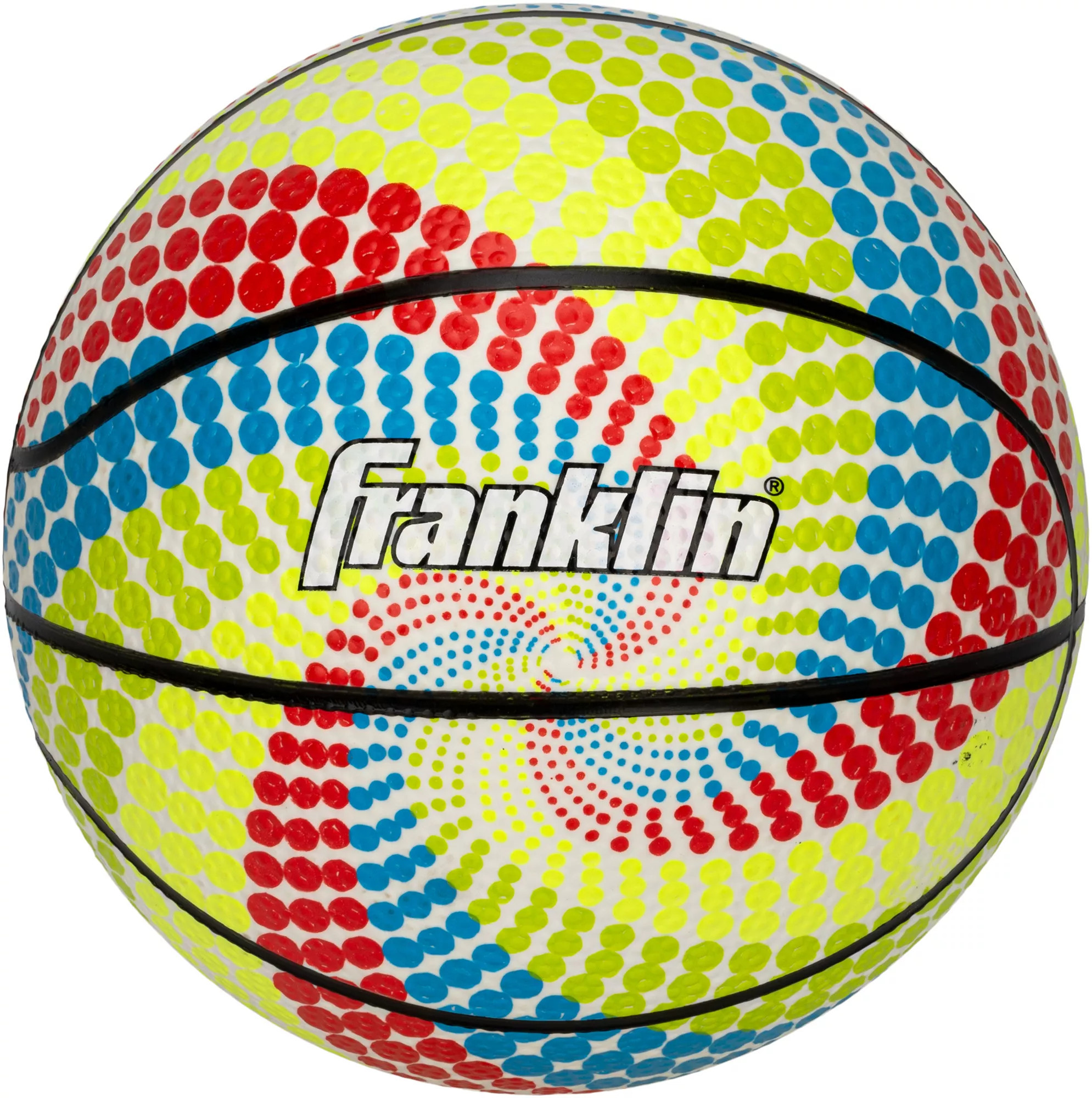 Franklin 8.5" Neon Swirl Basketball, Neon Rainbow Swirl | DICK'S Sporting Goods