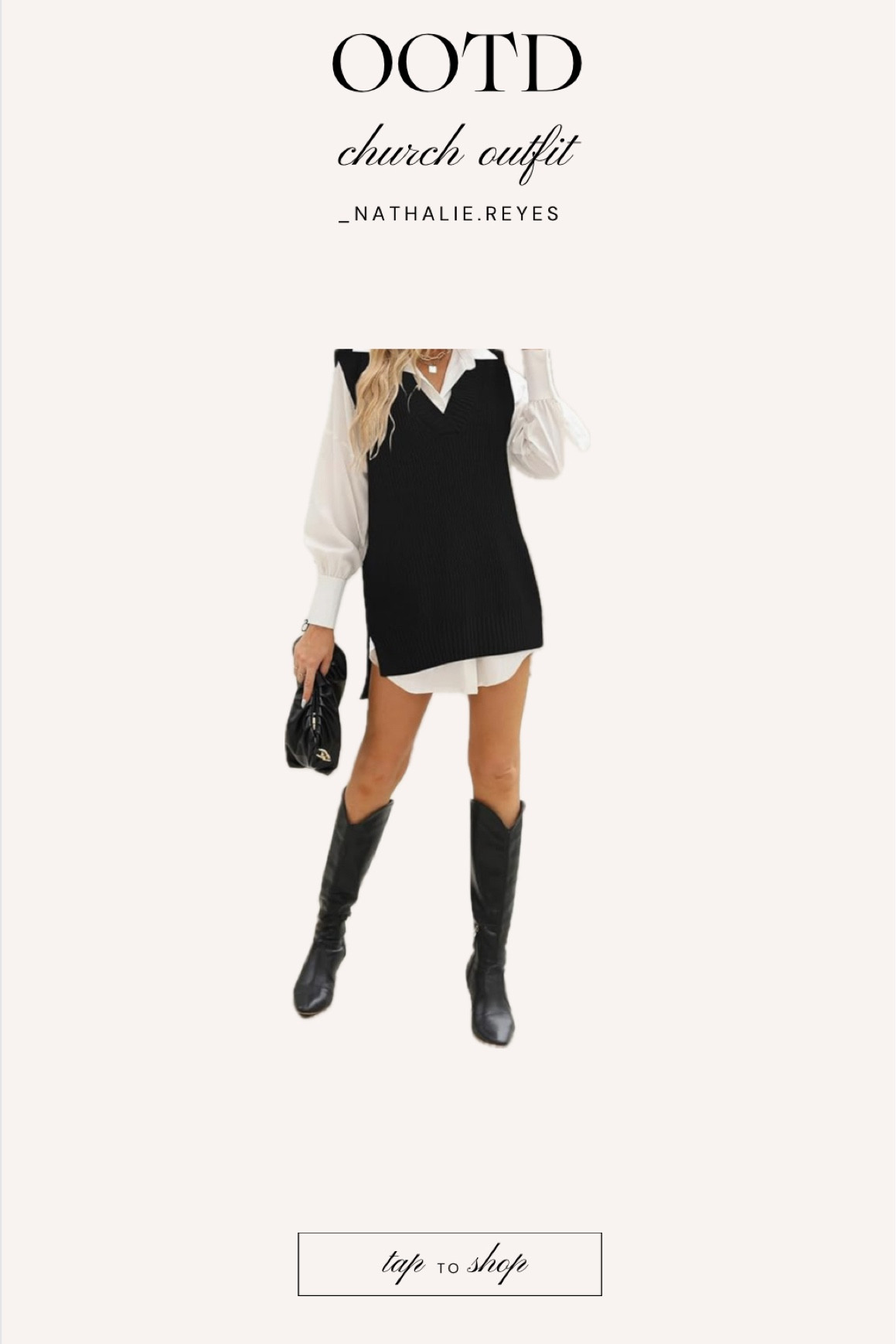 Amazon Sweater vest
Outfit idea
Church outfit 
Date night outfit 
Amazon sweater vest 
Amazon sweater dresss

#LTKfindsunder50 #LTKworkwear #LTKstyletip