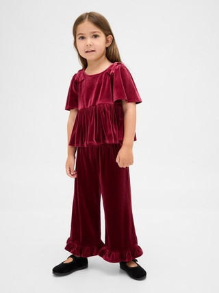 Baby & Toddler Velour Ruffle Outfit Set | Gap (CA)