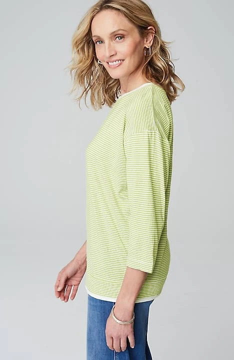Striped Double-Layer Tee | J. Jill
