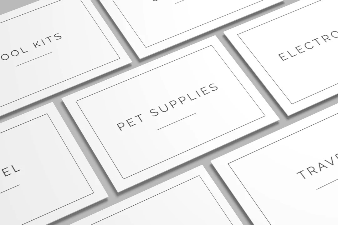 6 x 4 inch | US Letter + A4 | Editable Storage Labels | Modern Labels | Large Storage Labels | Ho... | Etsy (US)