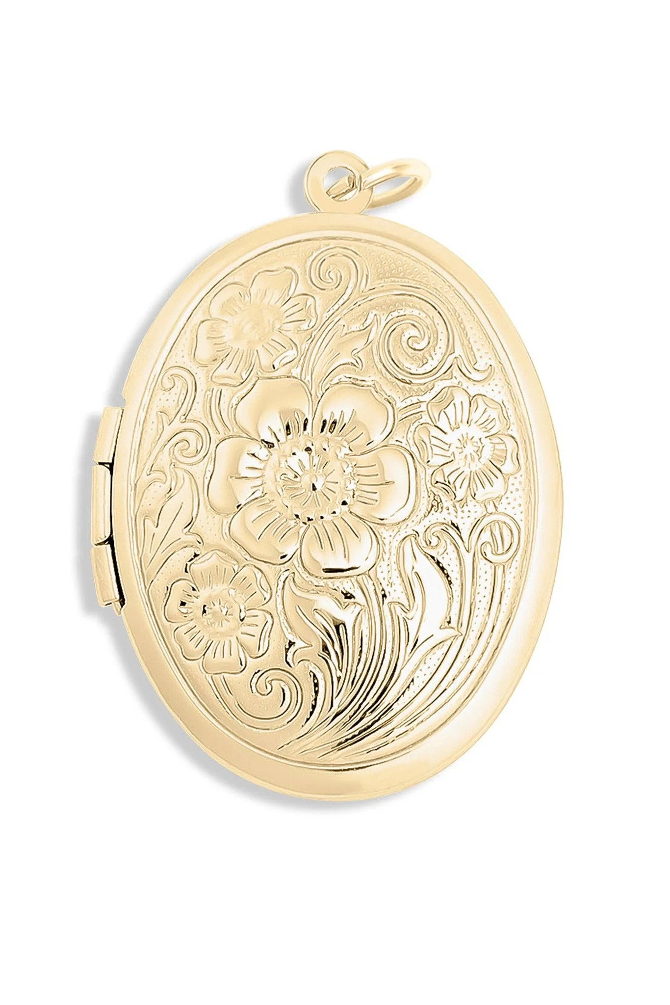 Floral Oval Locket Pendant | MTT Collective