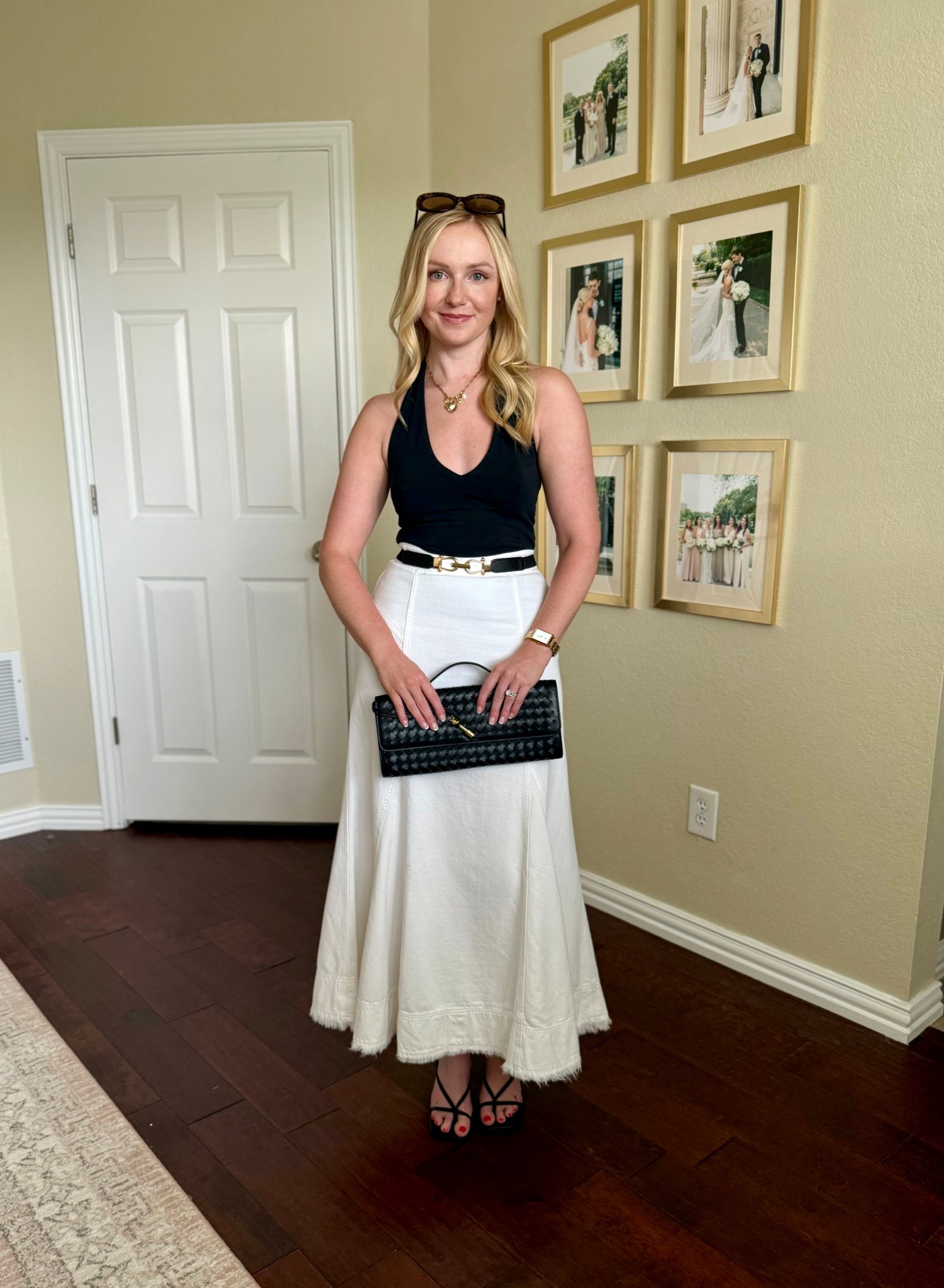 Summer date night outfit! This denim maxi skirt will be on repeat all summer. Wearing a 25 and an XS in top! 

#LTKPetite #LTKSummerEdit #LTKStyleTip
