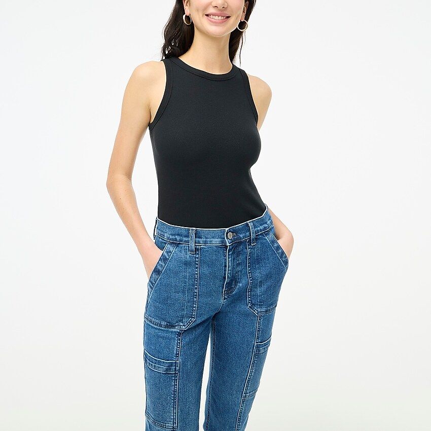 High-neck ribbed tank topItem BG877 
 
 
 
 
 There are no reviews for this product.Be the first ... | J.Crew Factory