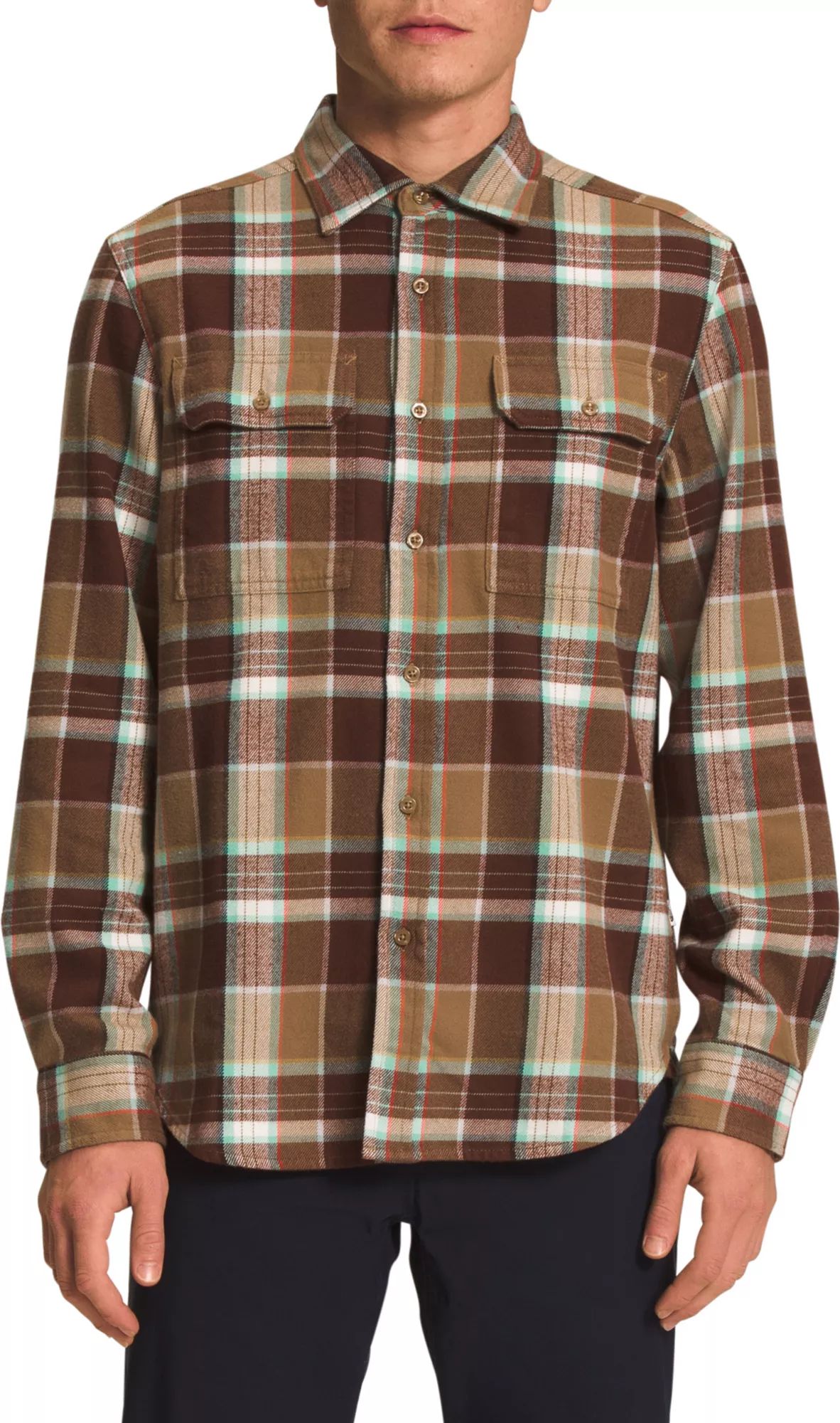 The North Face Men's Arroyo Flannel Shirt, XL, Utilty Brwn Lrge Hd Pld 2 | Dick's Sporting Goods