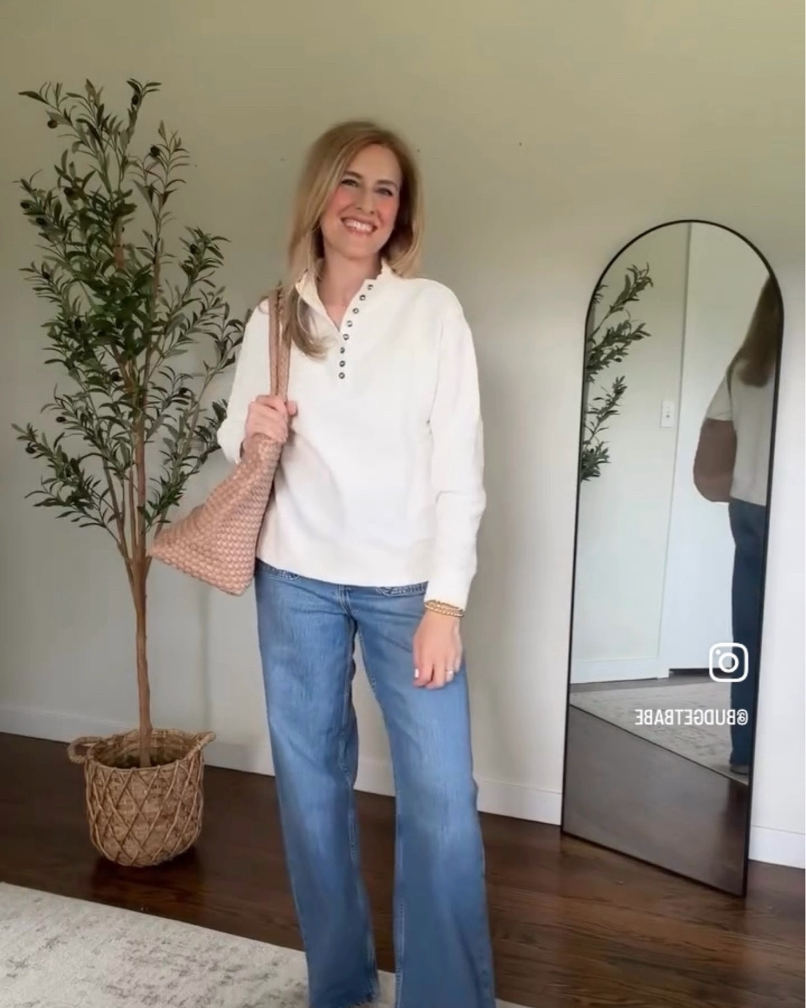 This henley top is really good! Fall uniform loading 👏🤎 I’m in a small here. #walmartfashion

#LTKOver40