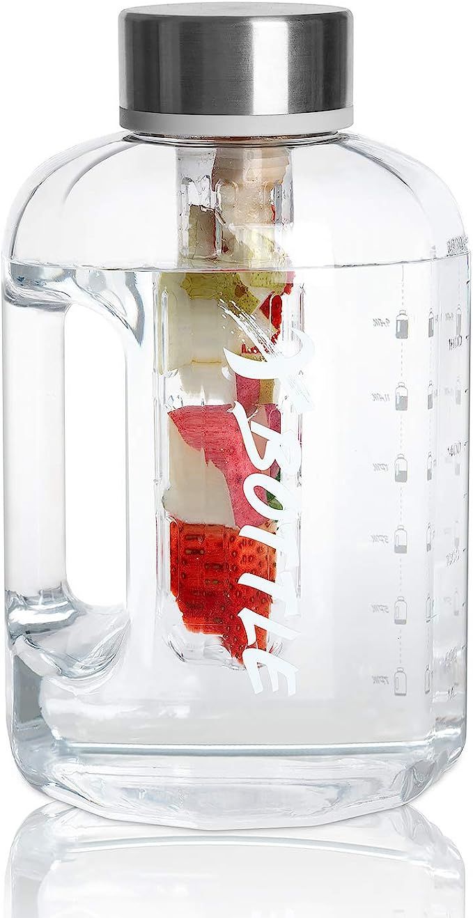 Water Jug, Tritan Half Gallon Water Bottle Freezer & Dishwasher Safe 84oz Big Capactiy BPA Free w... | Amazon (US)