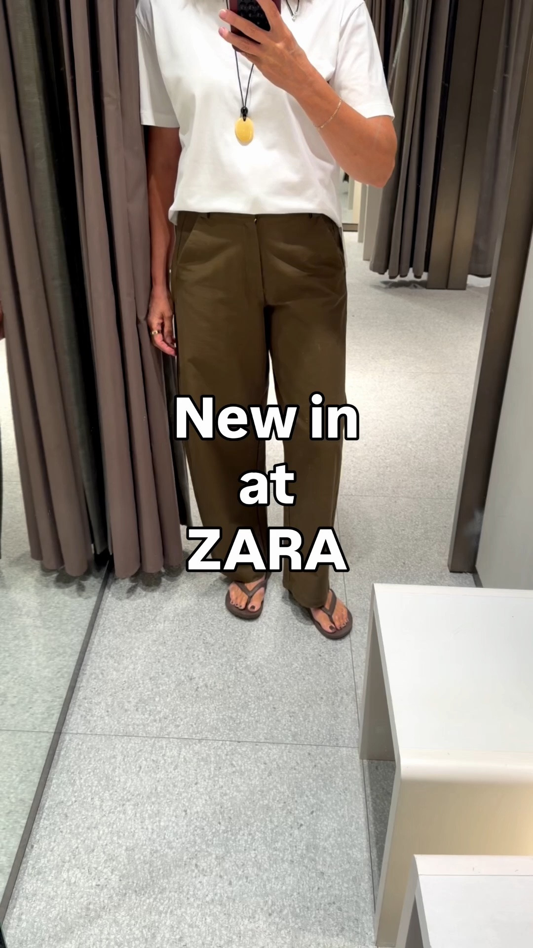 The new in trousers @Zara which are all set to go viral. 

These are similar to the viral jersey barrel trousers from Uniqlo - with a couple of major differences.

This fabric has more of a stretch to it - so if you found the Uniqlo pair too tight across the hip - these are the ones for you.

They’re longer -  sitting full length on me ( I’m 5’7) and they’re cheaper at just £27.99

The khaki is lovely and rich (Uniqlo discontinued the khaki).  They also come in a fab off white. 

I love them and they’ll be great to pair with slim boots and trainers in the autumn.

#LTKuk #LTKstyletip #LTKover50style