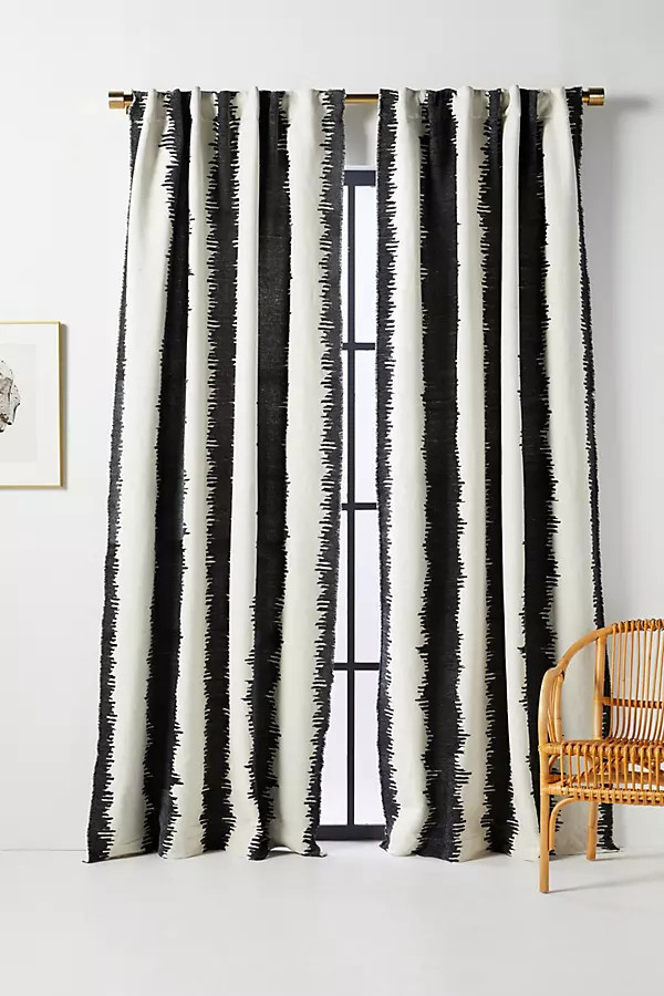 Maiko Jacquard-Woven Curtain | Anthropologie (US)