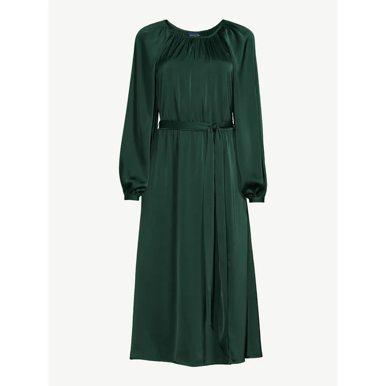 Scoop Women's Satin Raglan Cape Dress, Sizes XS-XXL | Walmart (US)